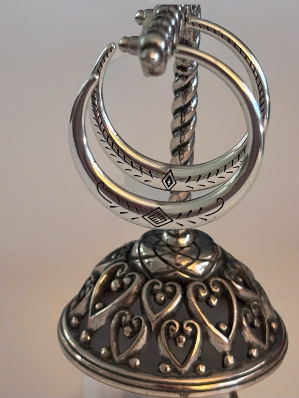 Brighton Marrakesh Large Hoop Earrings .